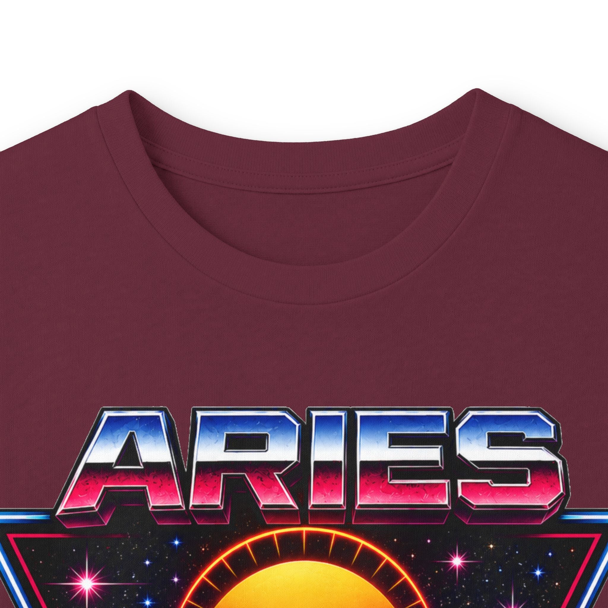 Aries 80s style Zodiac Retro Ram Long Sleeve Tee