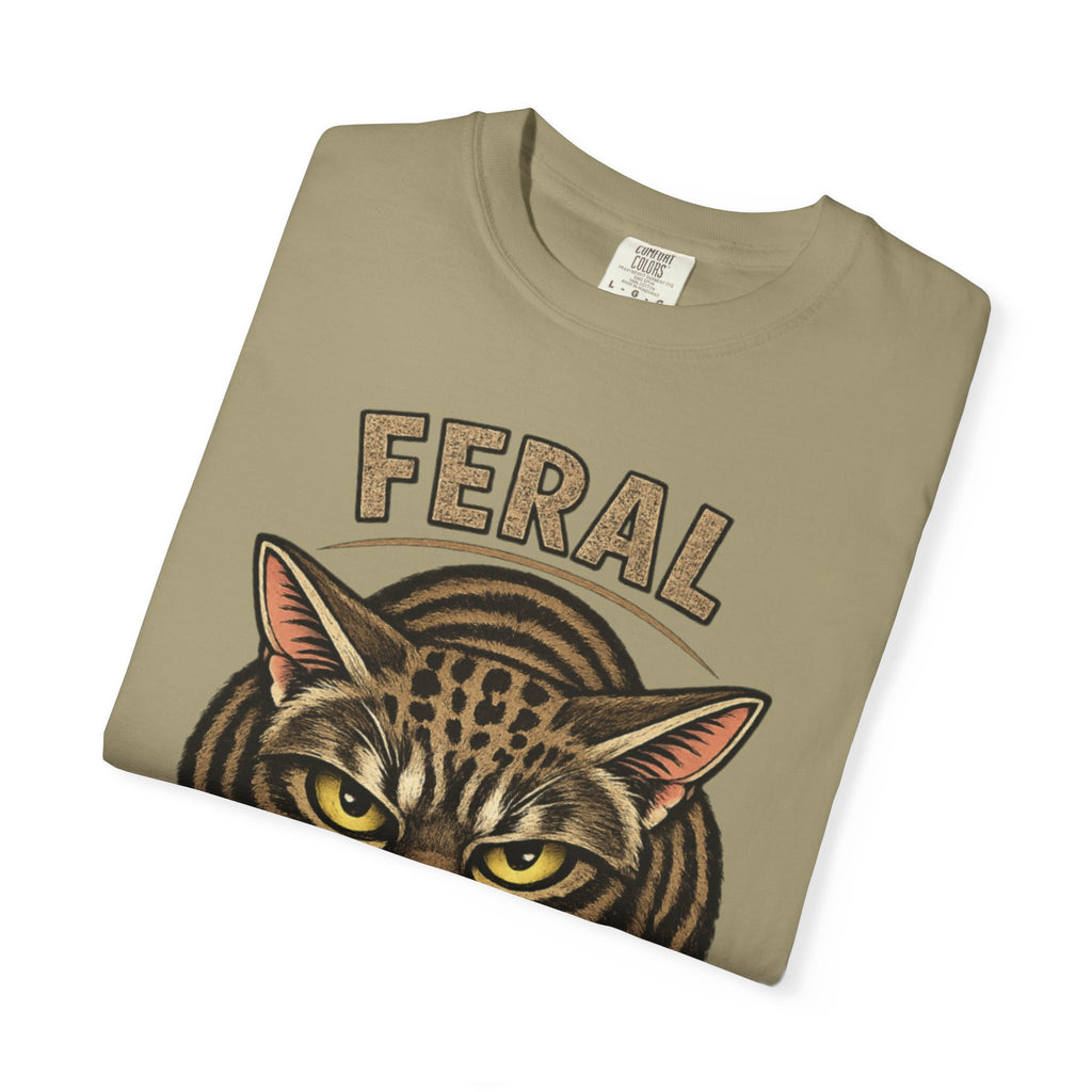 T-Shirt — "Feral: Approach With Snacks" Cat Graphic Tee