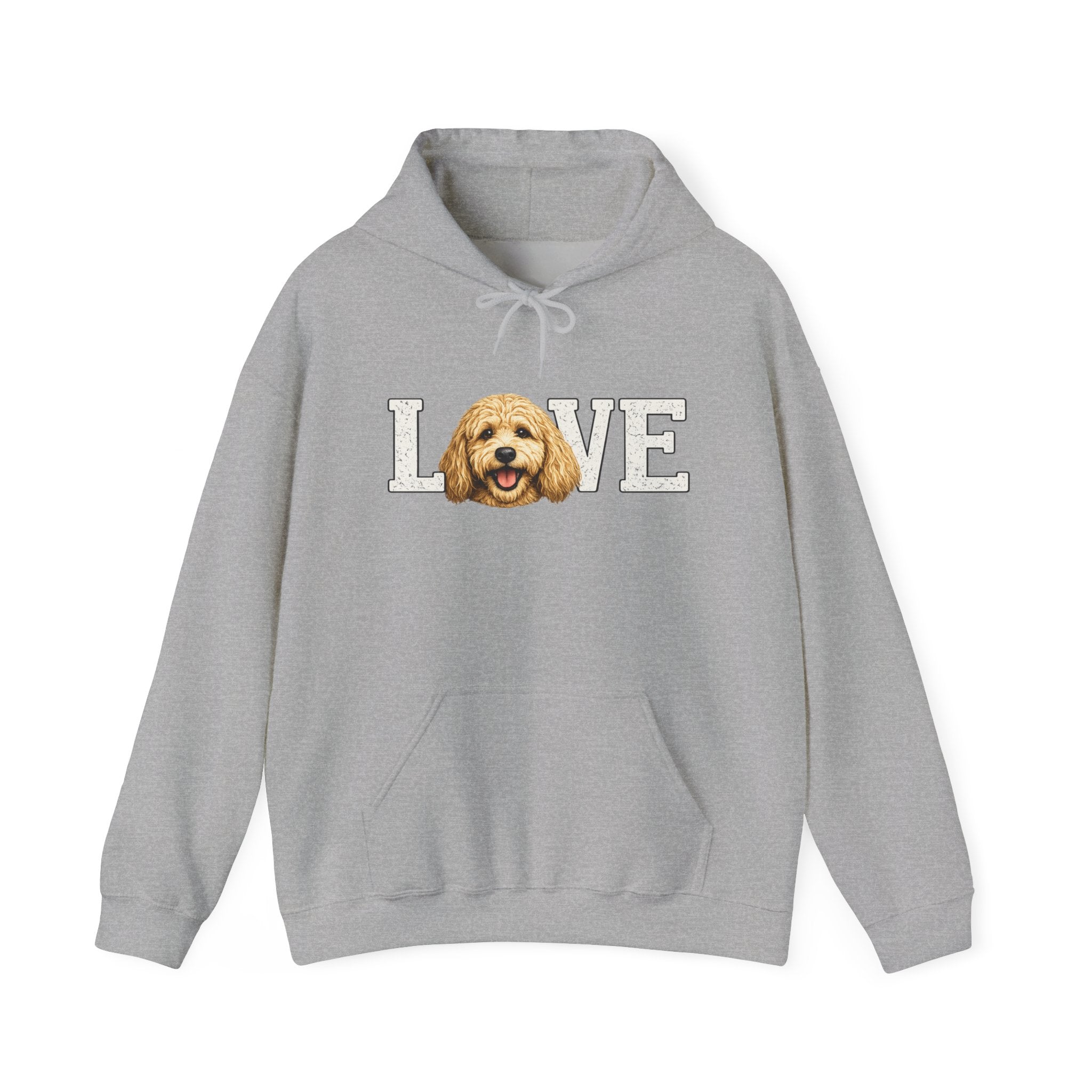 Goldendoodle Dog Love Hoodie – Cute Goldendoodle 'LOVE' Graphic Sweatshirt