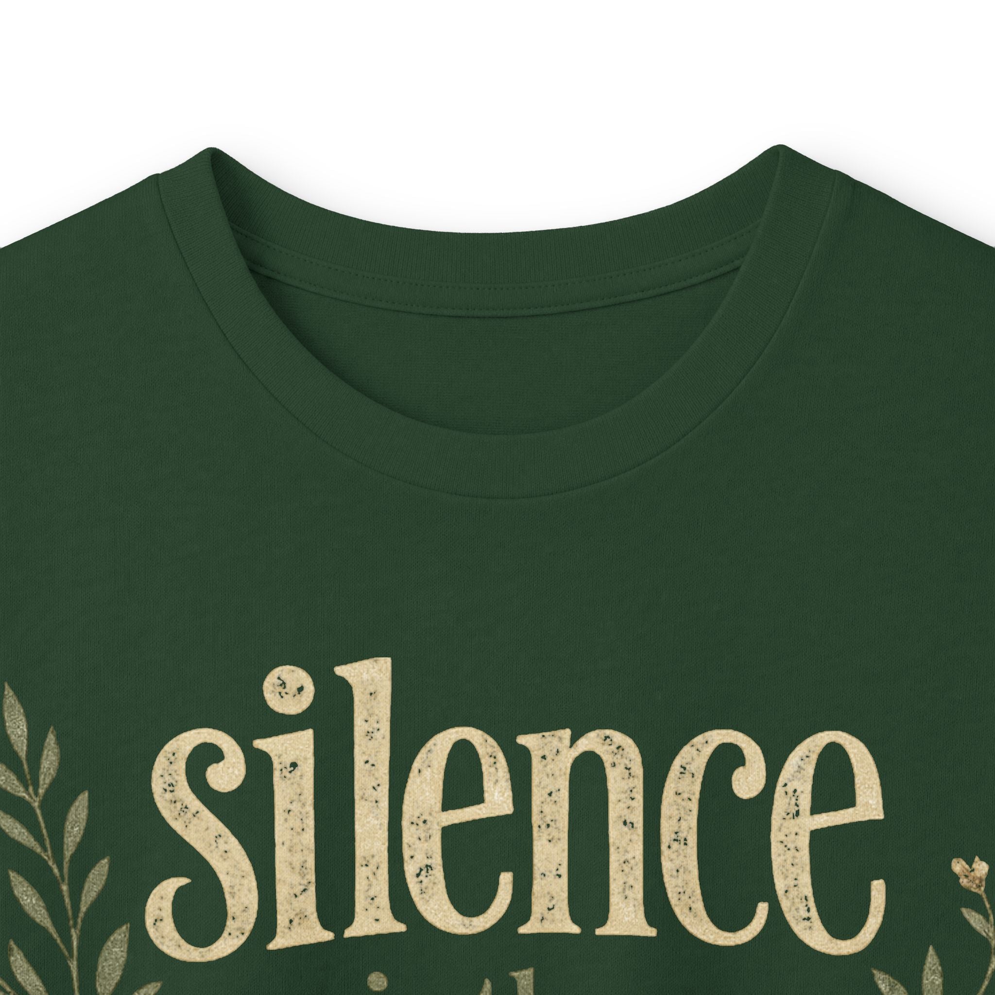 — “Silence Is The Strongest Response” long sleeve Inspirational Graphic
