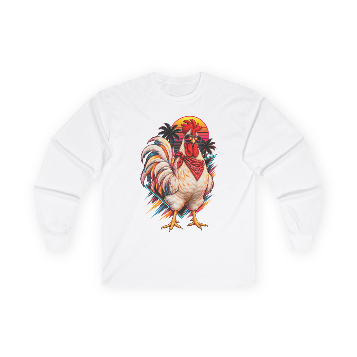 Rooster Sunset Long Sleeve Tee