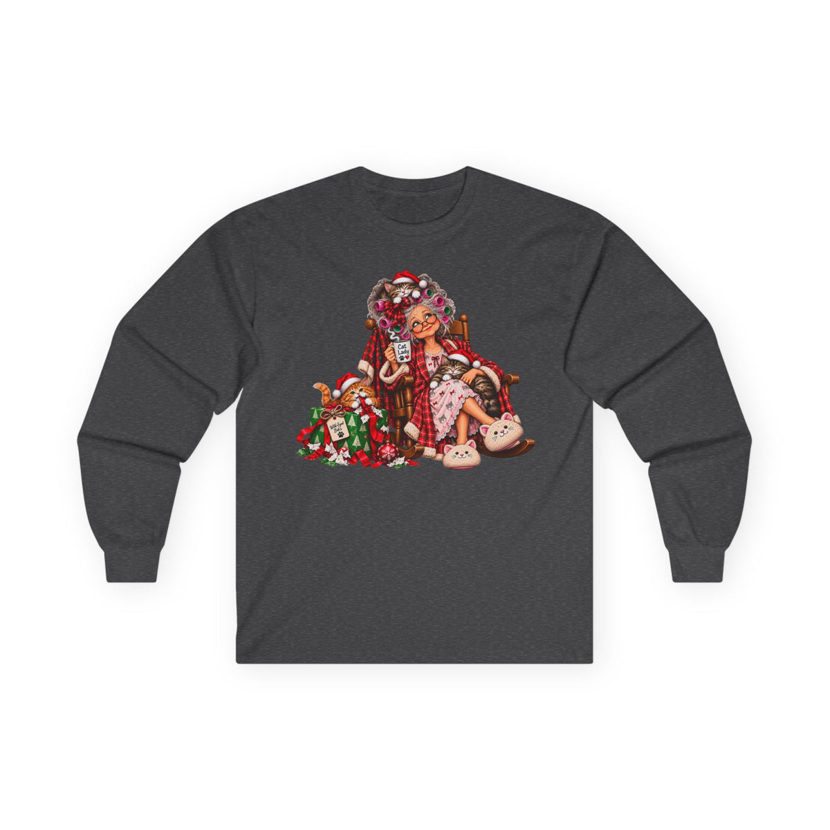 Christmas Cat Lady - cozy Holiday Cats and Coffee