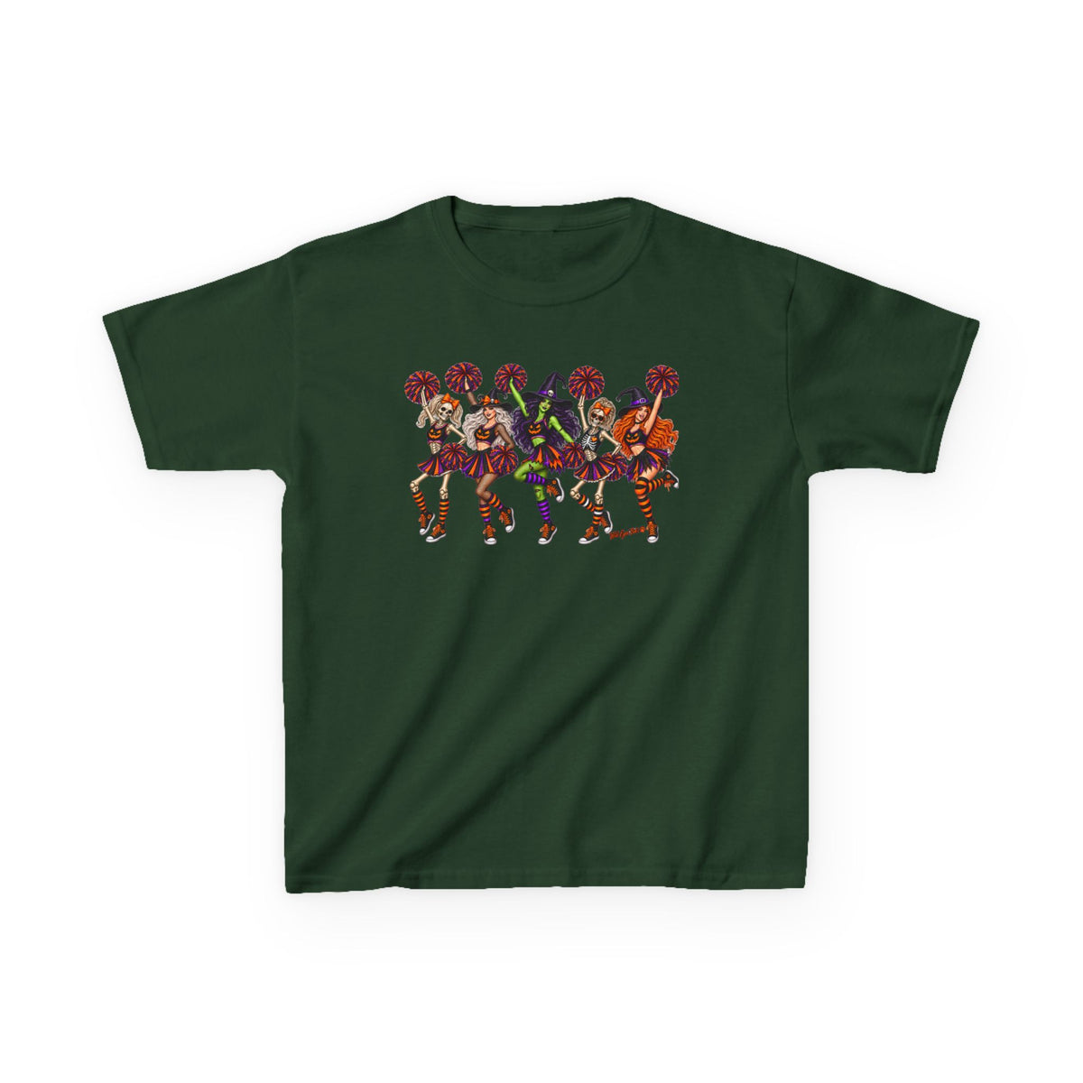 Kids Cheerleader Squad T‑Shirt — Colorful  Dancers Graphic Tee