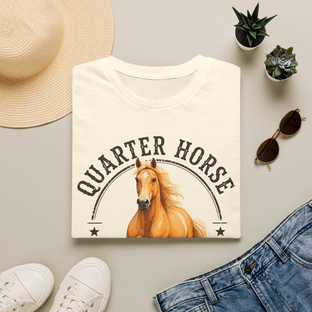 Quarter Horse T-Shirt — 'Quarter Horse 100% Love' Graphic Tee for Horse Lovers