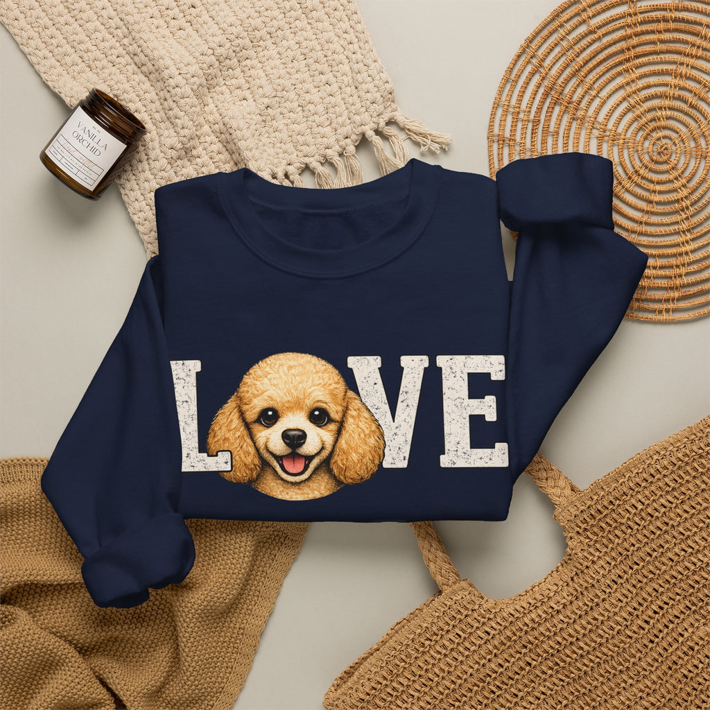 Poodle LOVE - Crewneck Sweatshirt