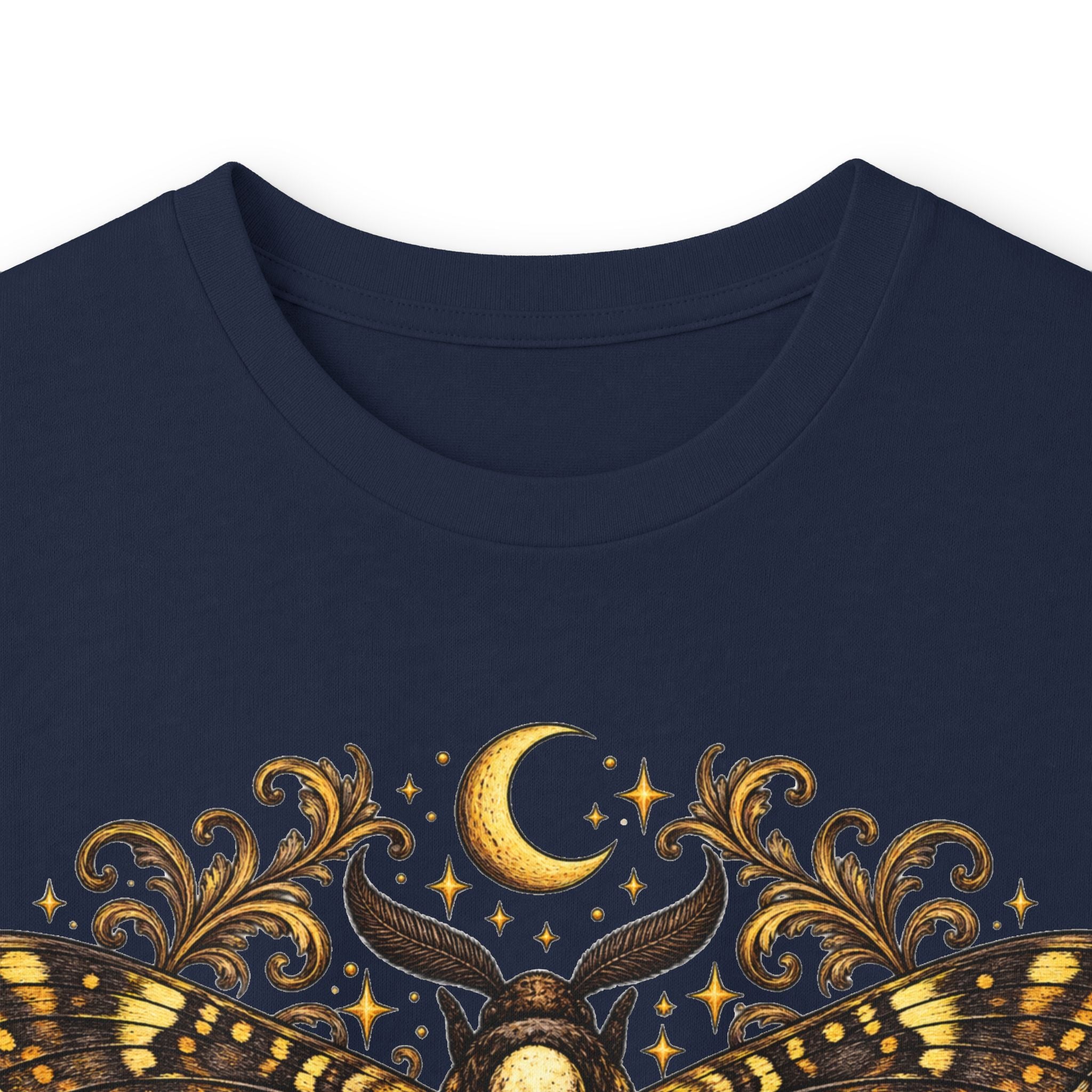 Moon Death Moth Skull Long Sleeve Tee