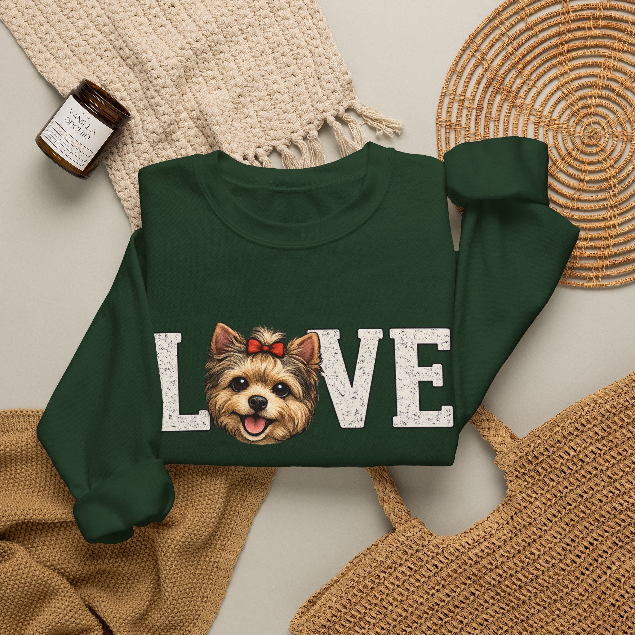 Yorkie Love Crewneck Sweatshirt