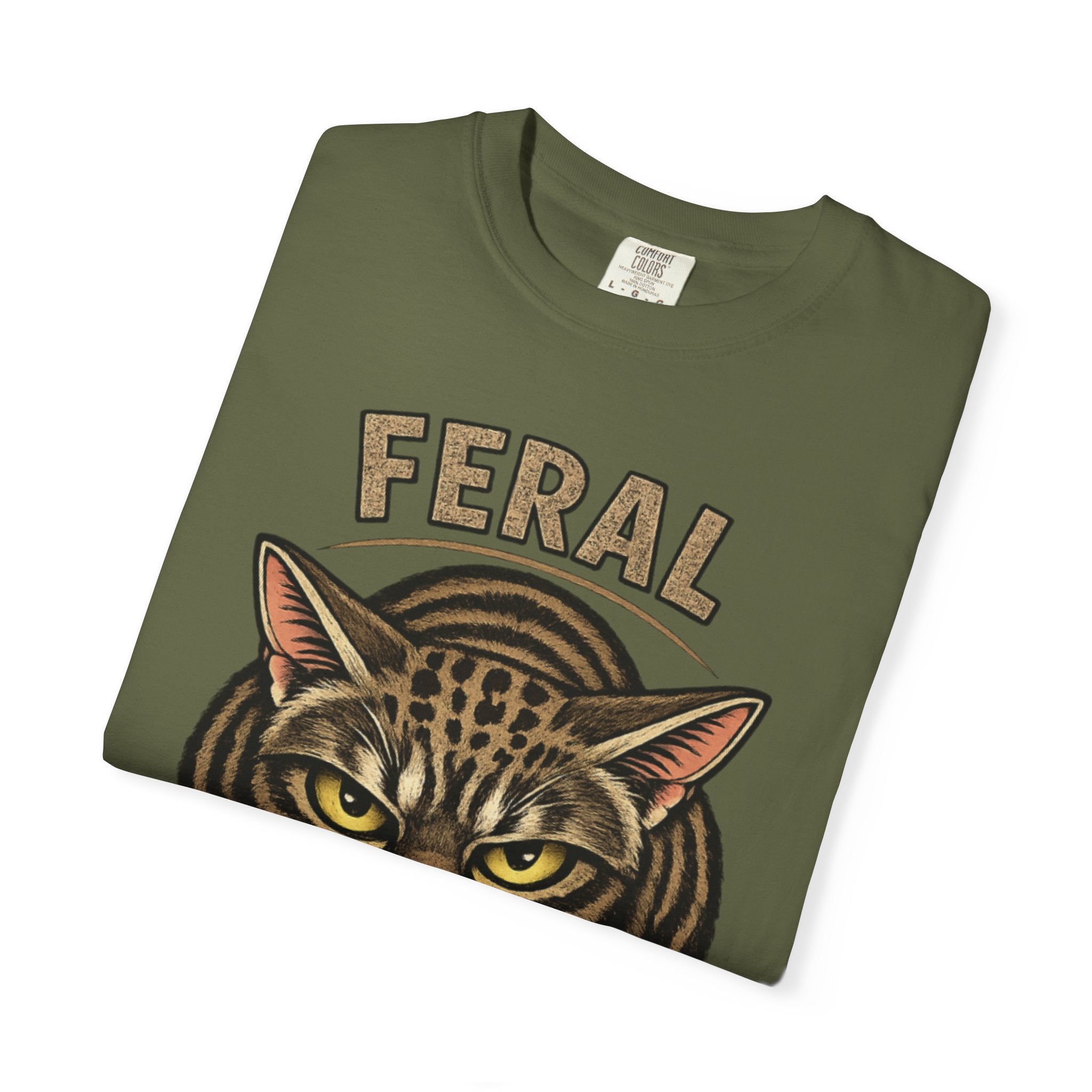 T-Shirt — "Feral: Approach With Snacks" Cat Graphic Tee