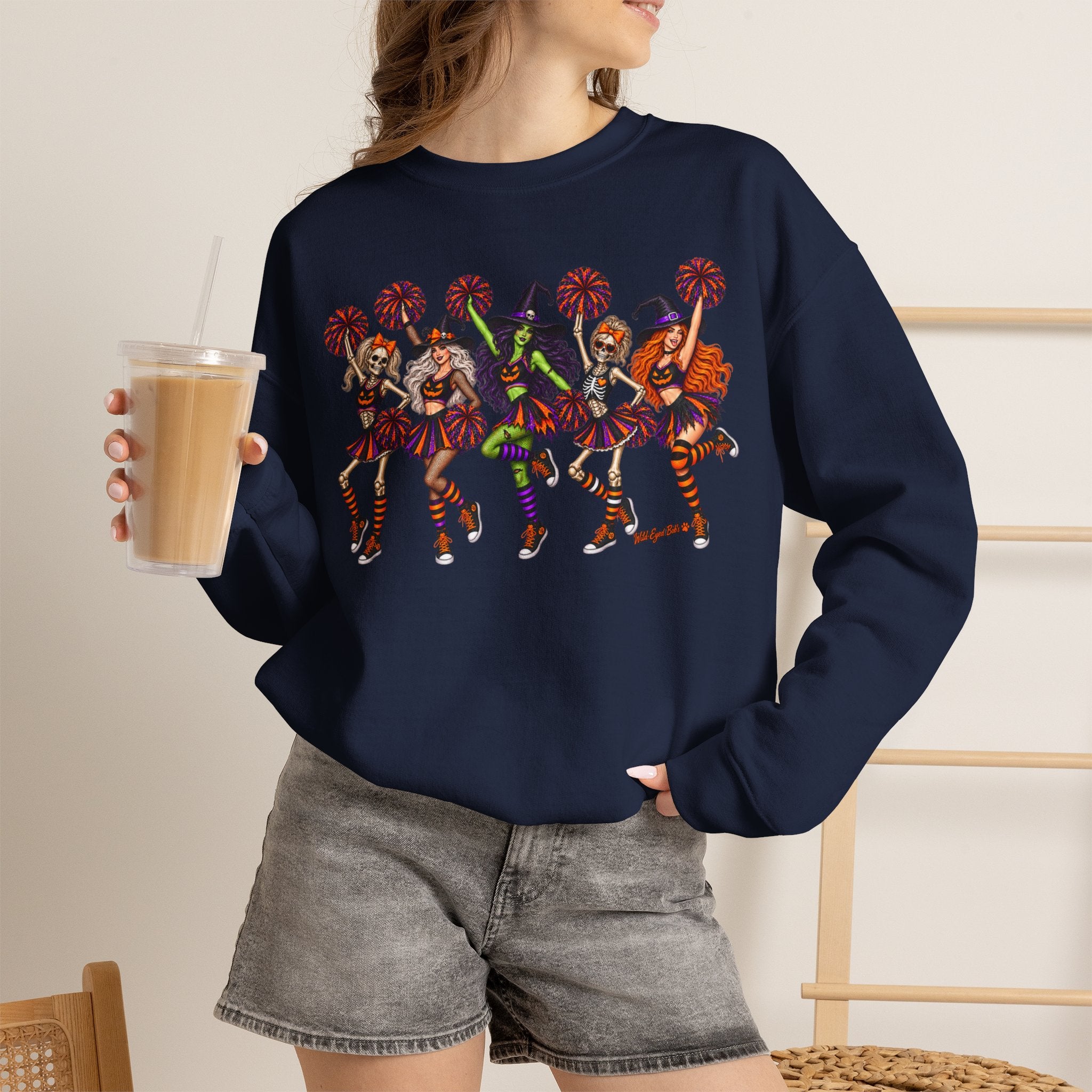 Cheer Squad Halloween Crewneck Sweatshirt
