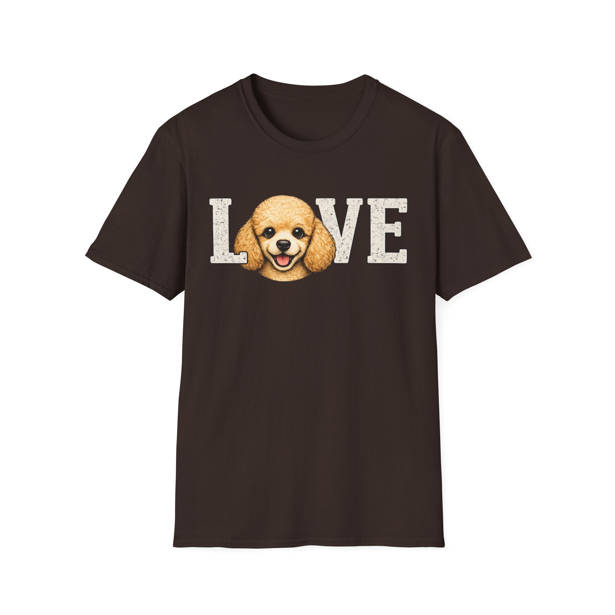 Poodle pup T-Shirt — Cute Poodle Face Tee for Dog Lovers