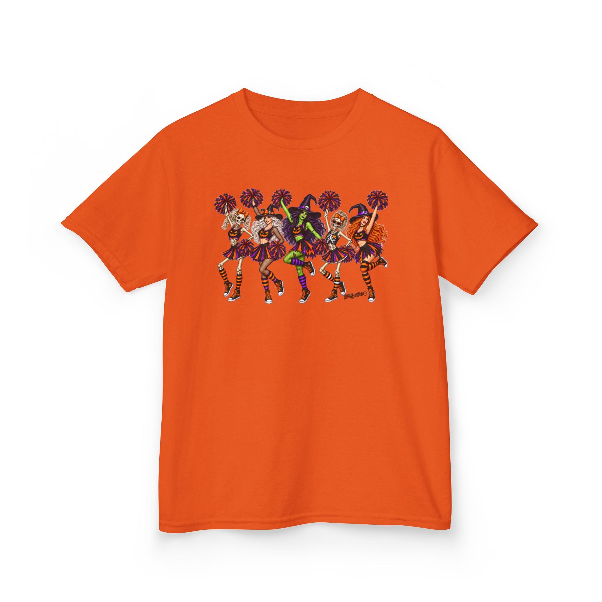 Kids Cheerleader Squad T‑Shirt — Colorful  Dancers Graphic Tee