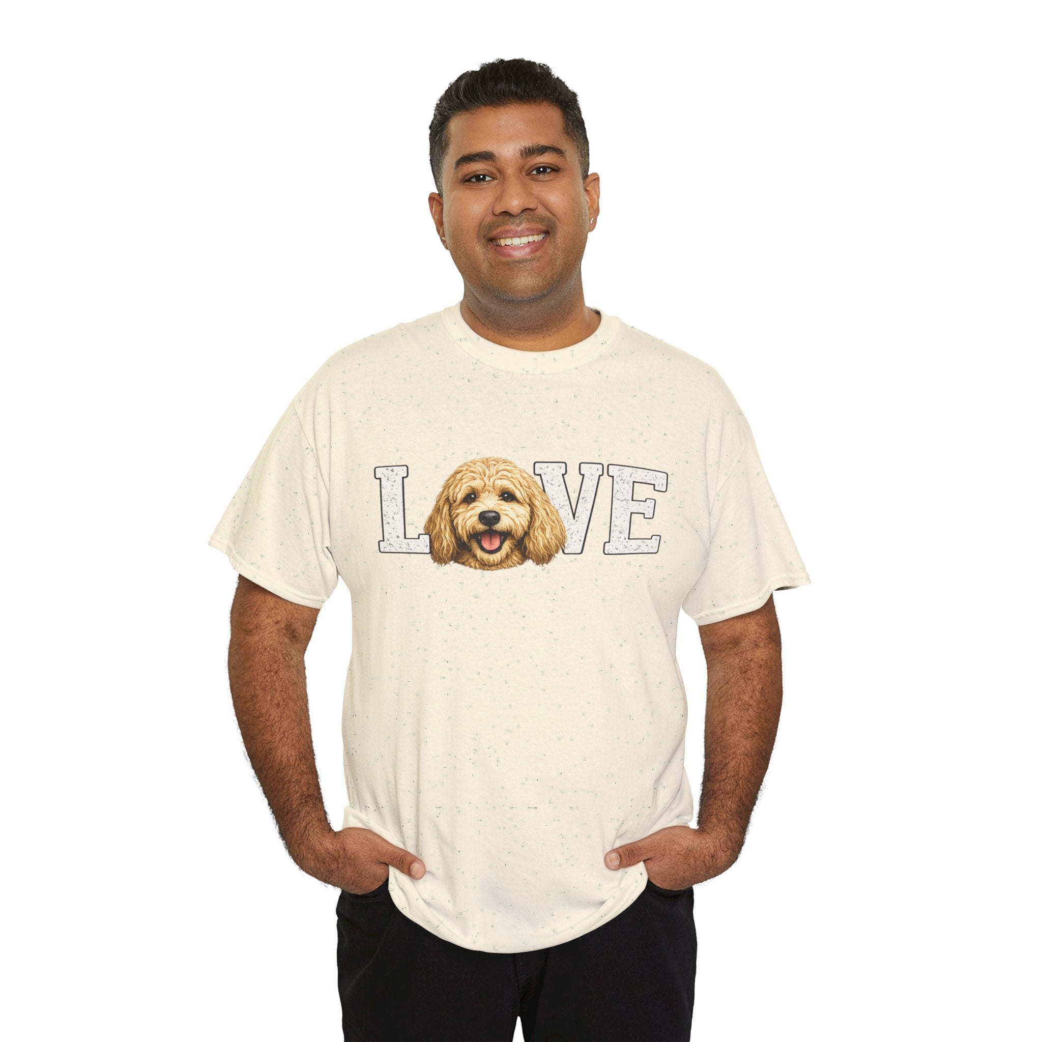 Love Goldendoodle T-Shirt — Golden Doodle Face Graphic Tee