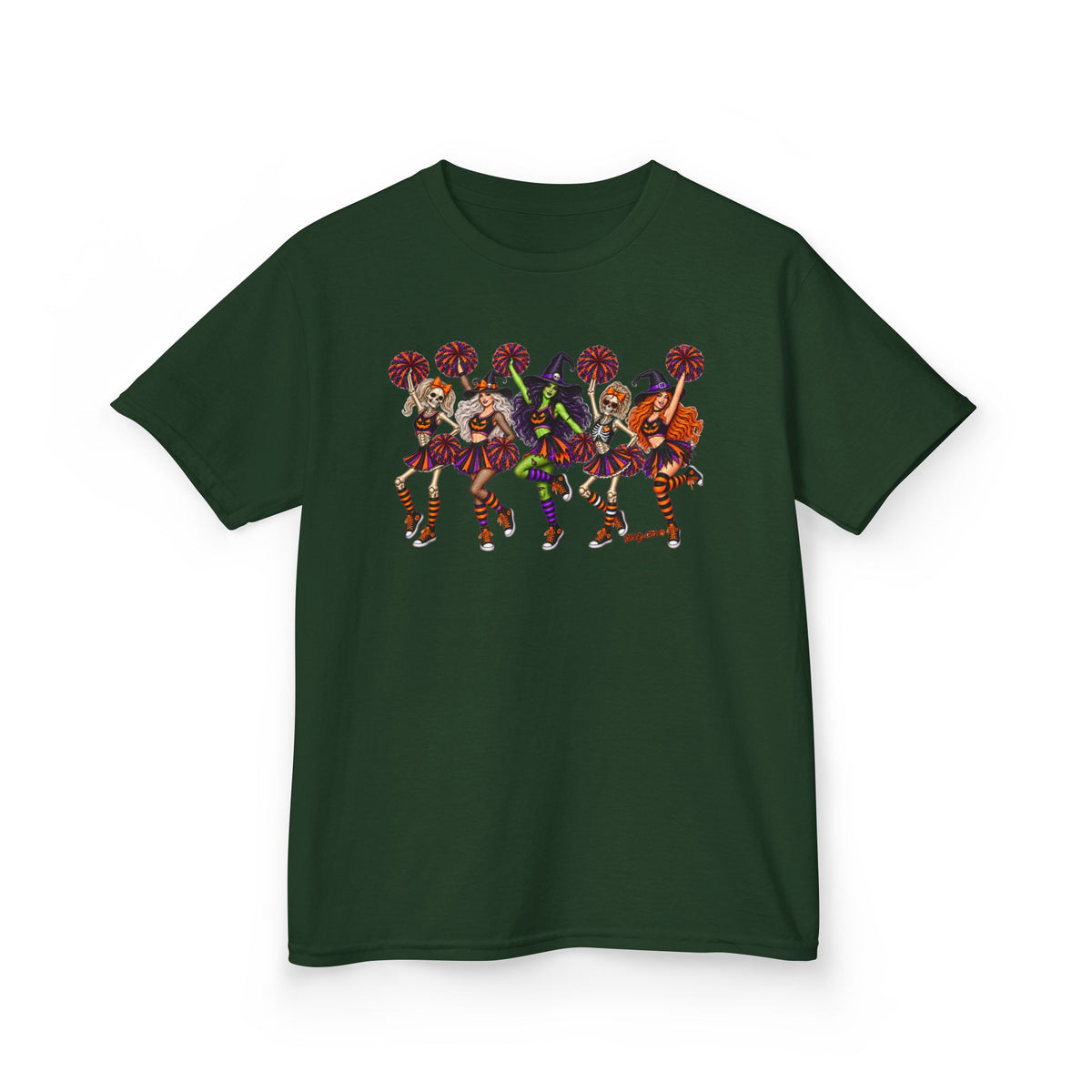 Kids Cheerleader Squad T‑Shirt — Colorful  Dancers Graphic Tee