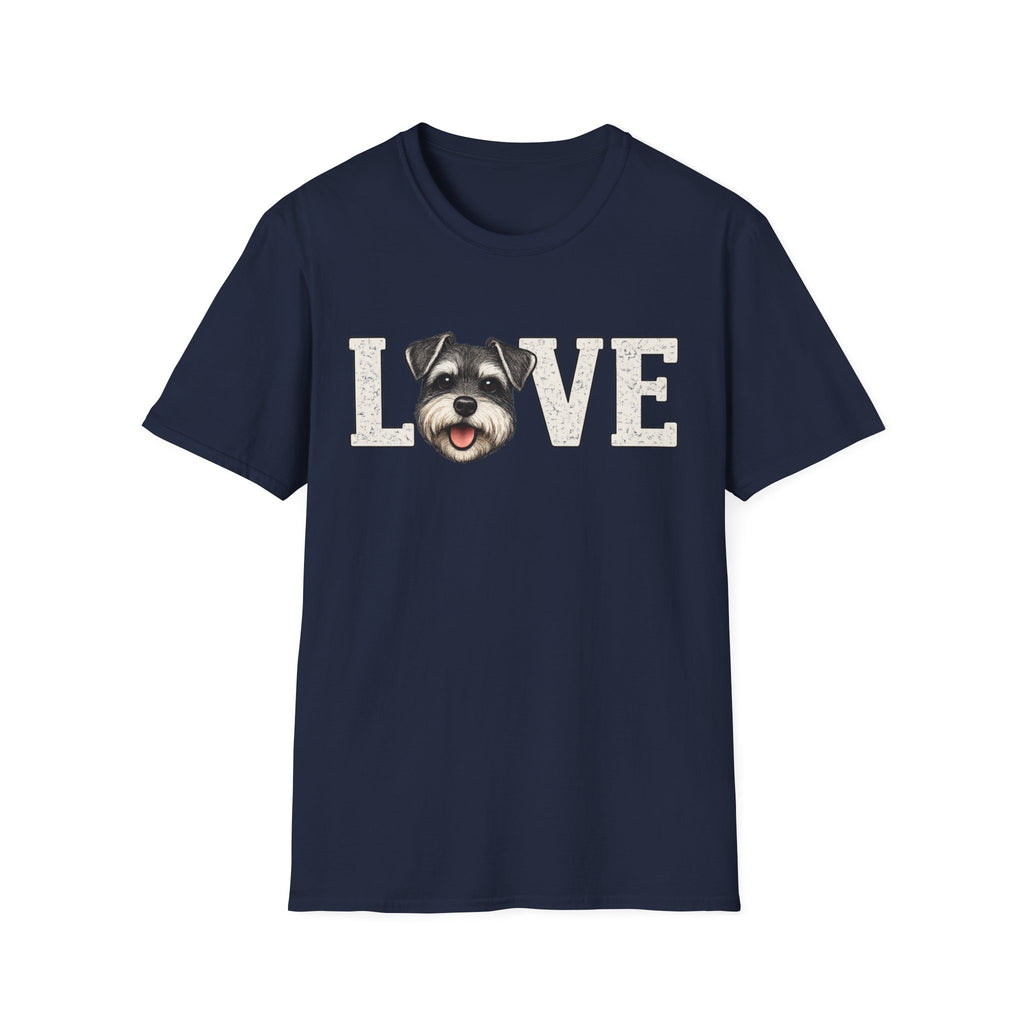 Love Schnauzer T-Shirt — Cute Dog Lover Tee