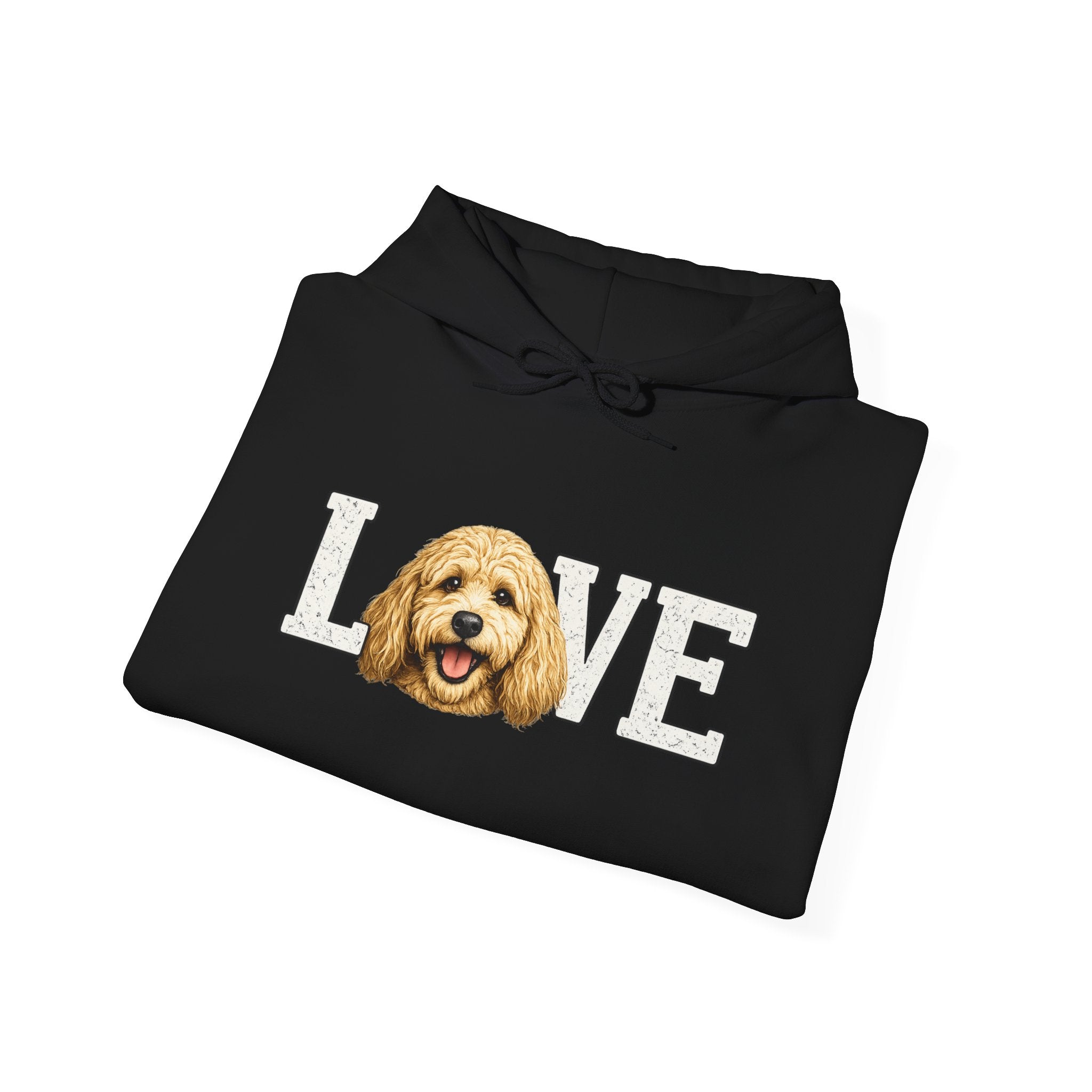 Goldendoodle Dog Love Hoodie – Cute Goldendoodle 'LOVE' Graphic Sweatshirt