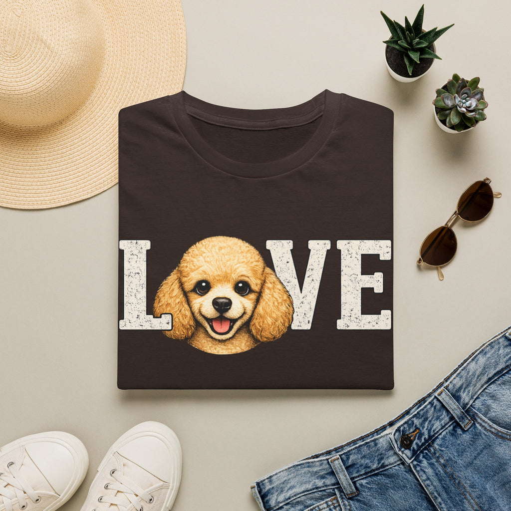 Poodle pup T-Shirt — Cute Poodle Face Tee for Dog Lovers