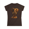 Elephant Portrait Tee — Majestic African Elephant Graphic Women's T-Shirt