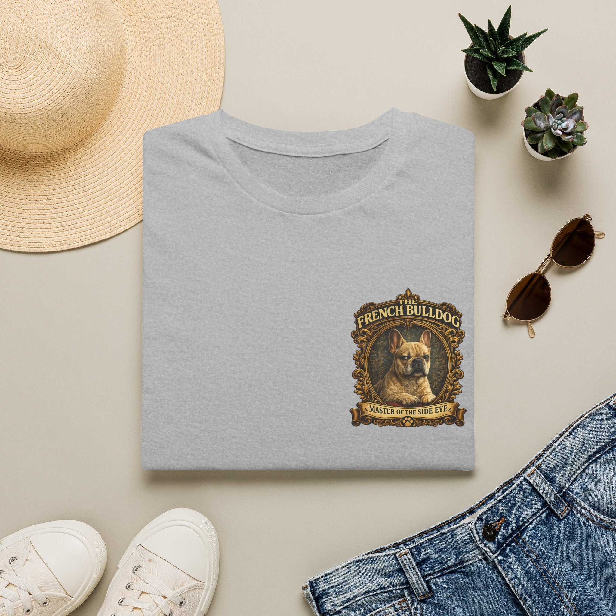 French Bulldog T-Shirt — "The French Bulldog: Master of the Side Eye" Vintage Dog Tee