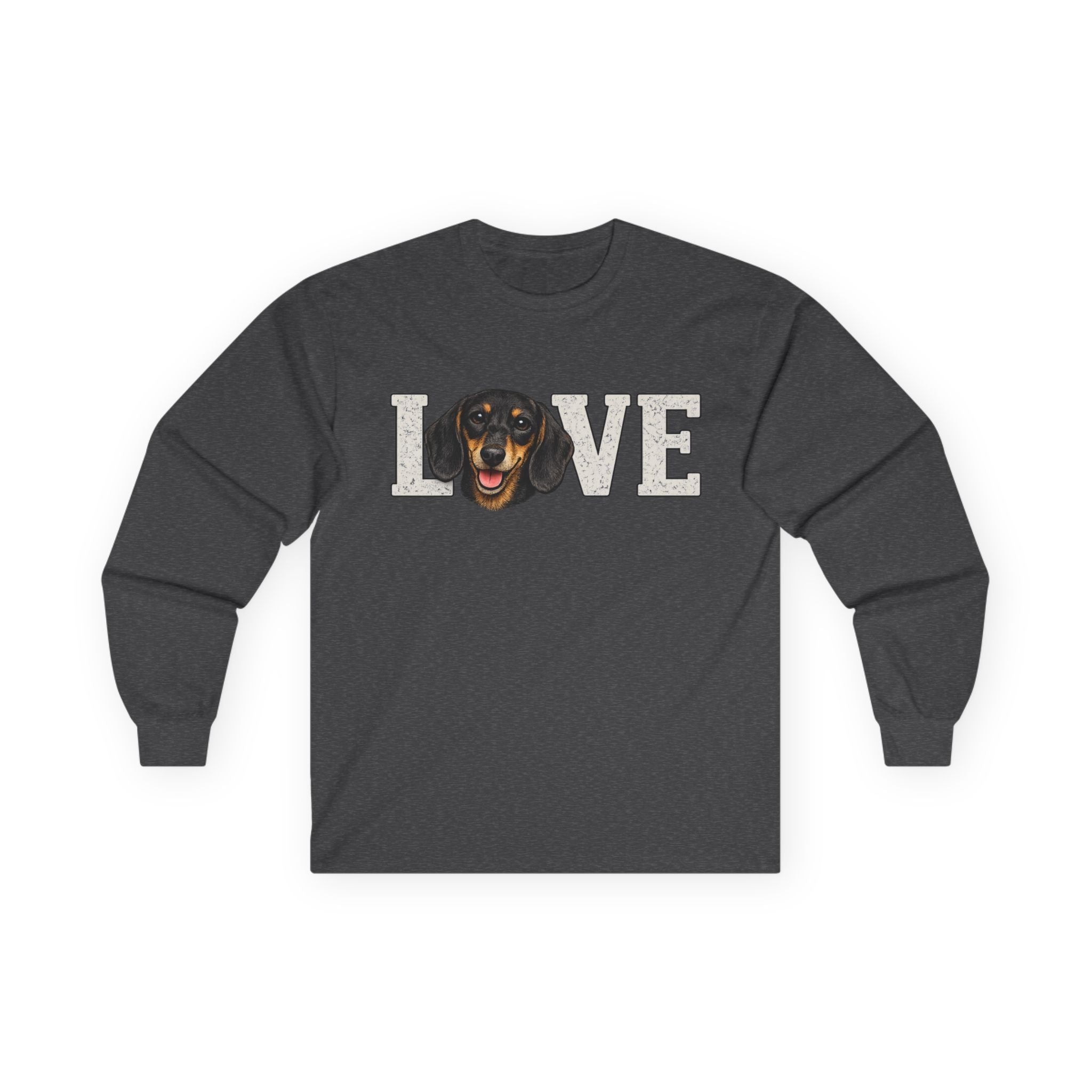 Love Dachshund Long Sleeve Tee - Cute Dog Lover Shirt