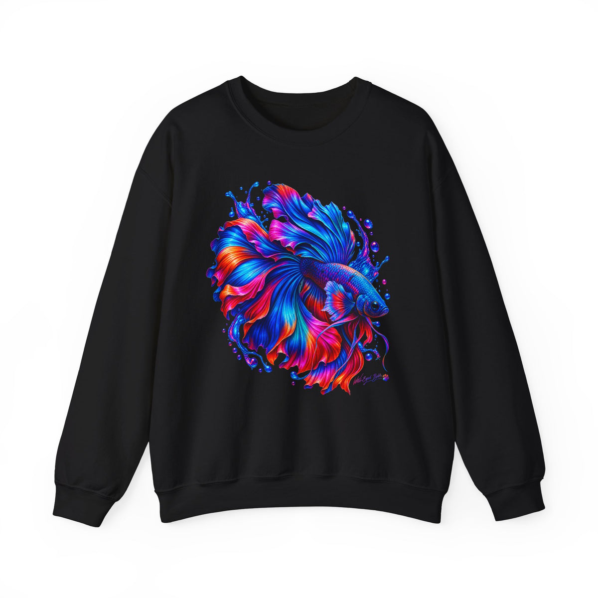Betta Fish Colorburst Crewneck Sweatshirt