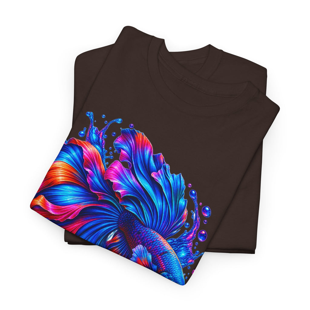 Betta Fish Art Tee — Vibrant Colorful Aquarium Fish Graphic T-Shirt