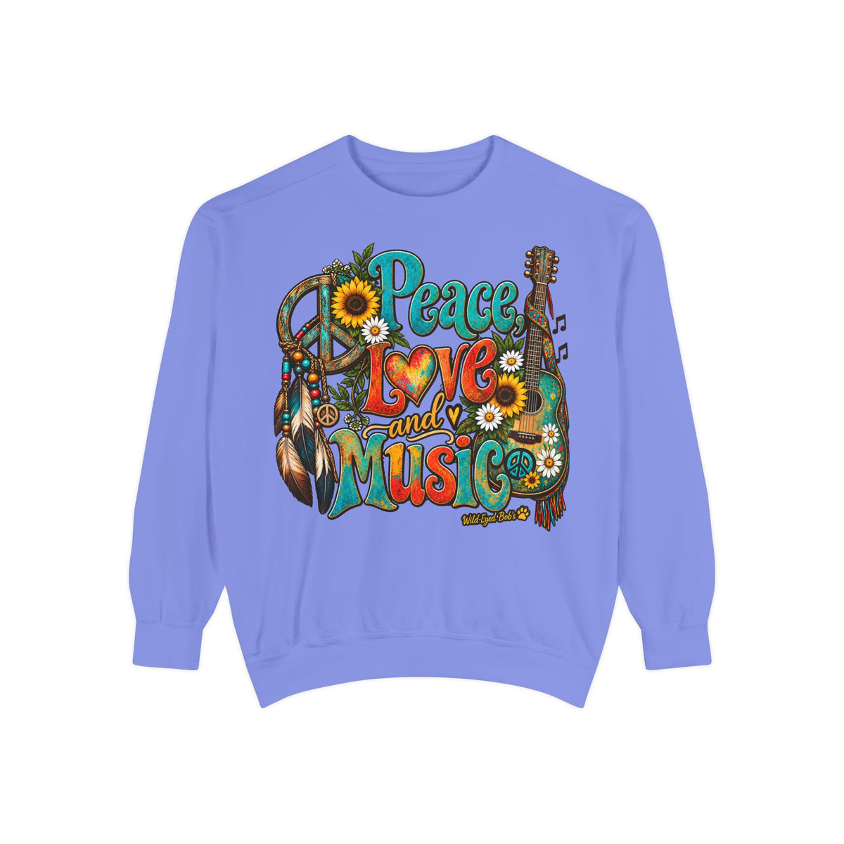 Peace Love and Music -Boho Sweatshirt