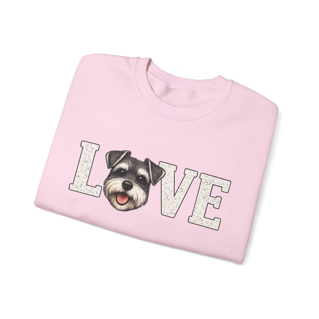 Schnauzer Love Crewneck Sweatshirt — Dog Lover Pullover