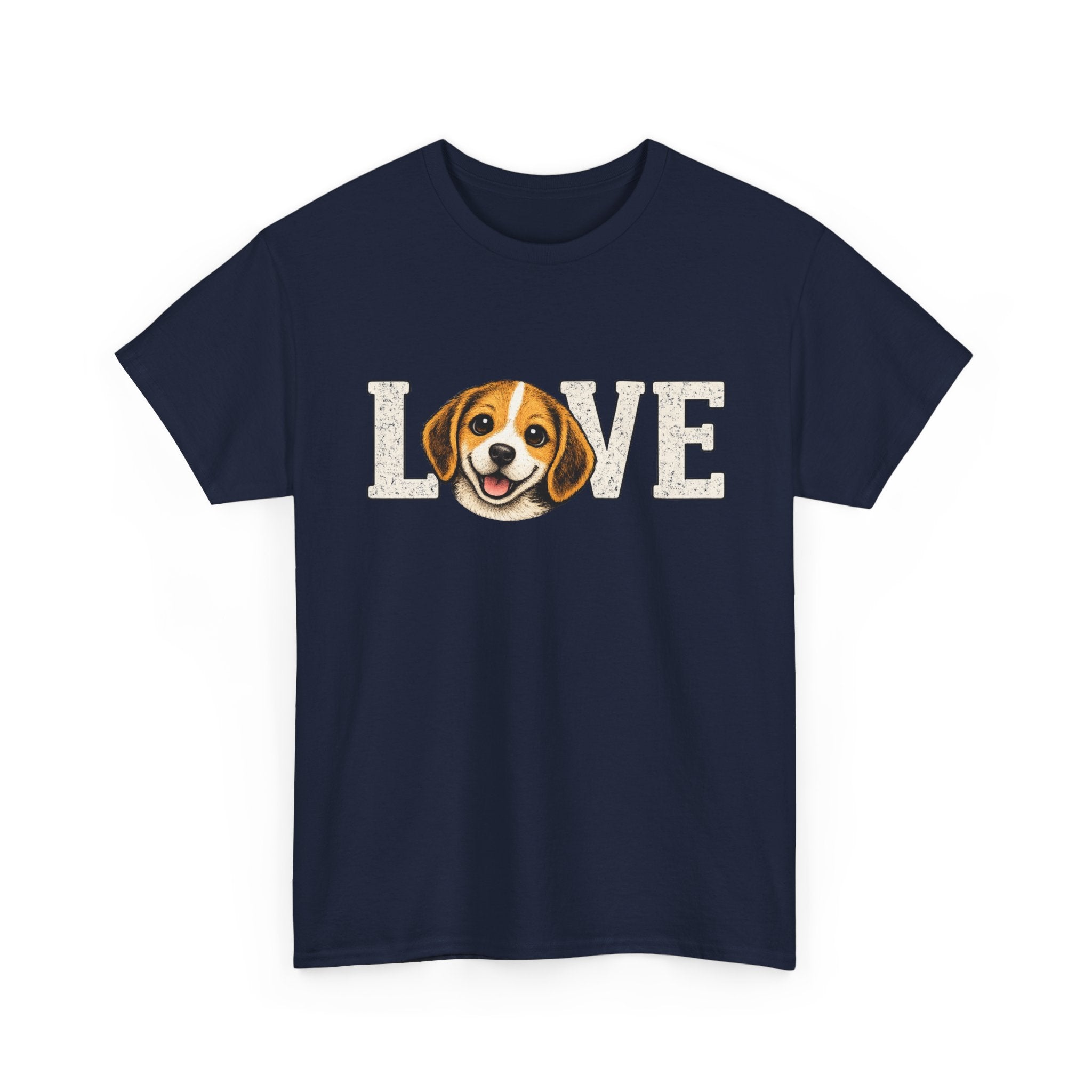 Beagle Love T-Shirt — Cute Dog Face "LOVE" Tee for Dog Lovers