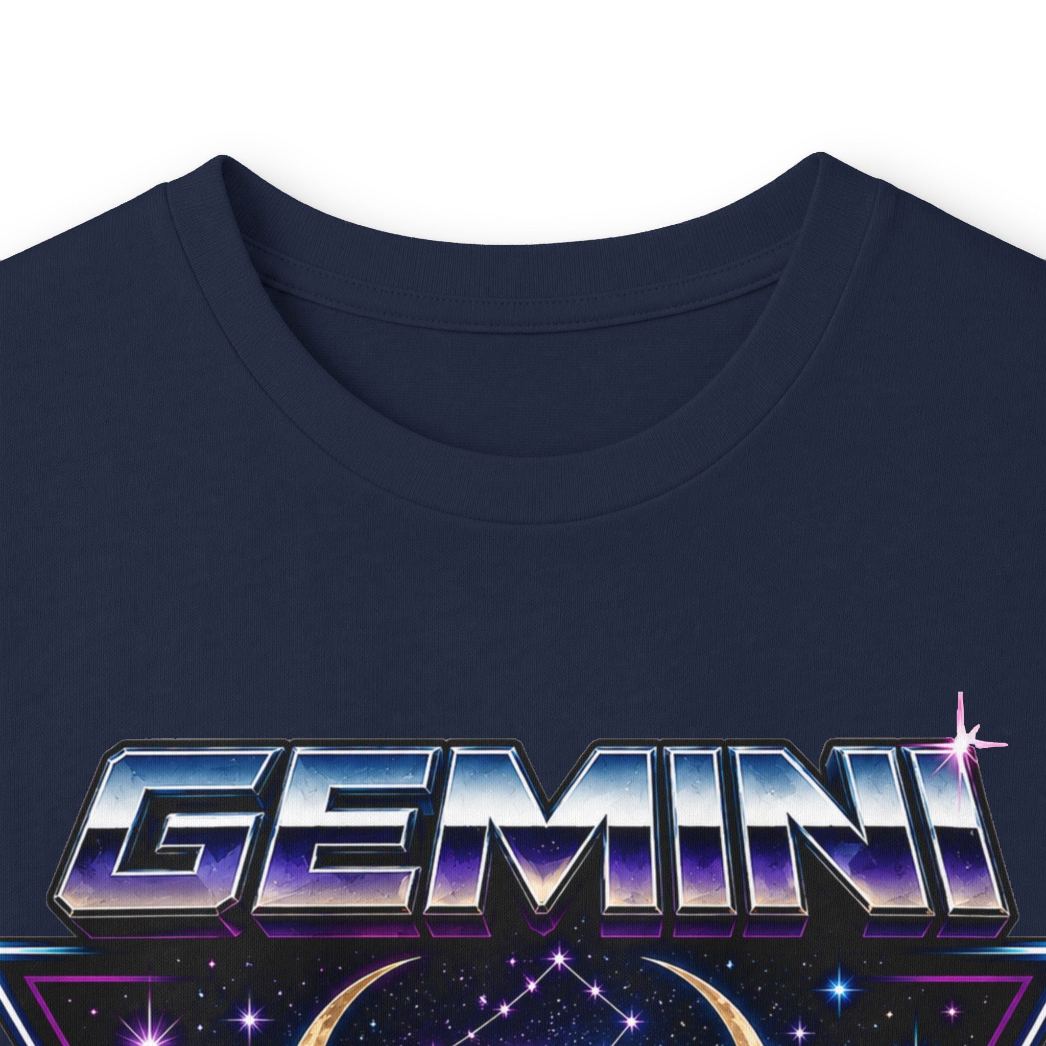 Gemini Zodiac Long Sleeve Tee — Retro Twin Goddesses Astrology Shirt