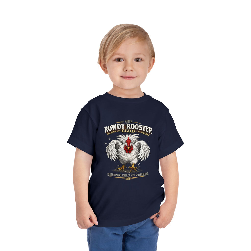 Rowdy Rooster Club Toddler Tee — Cute Rooster Graphic Shirt for Kids