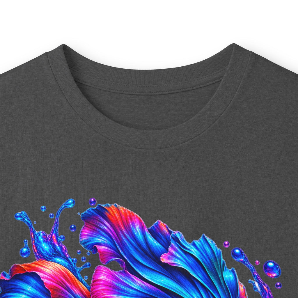 Colorful Betta Fish Long Sleeve Tee — Vibrant Aquatic Graphic Shirt