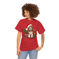Christmas Beagle Puppy T-Shirt – Cute Santa Hat Holiday Tee