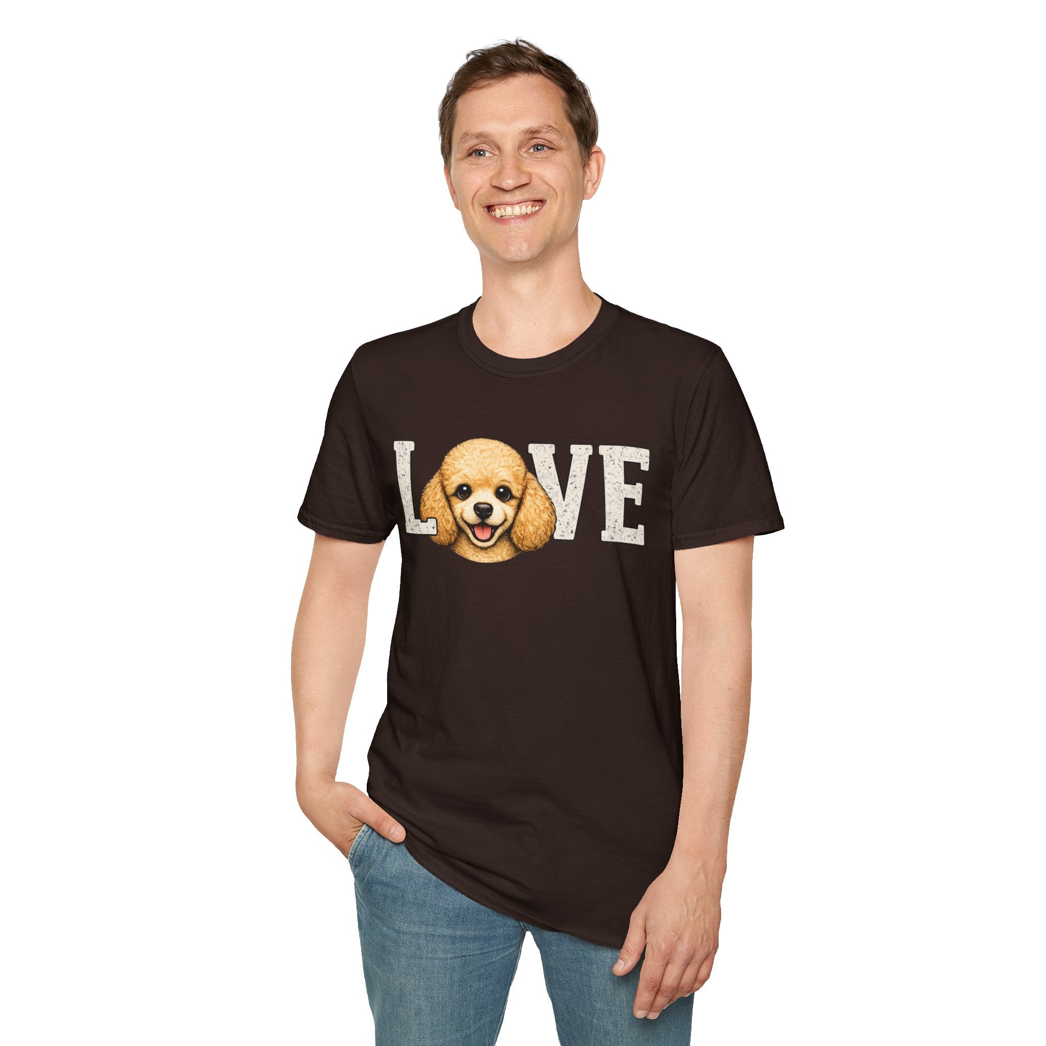 Poodle pup T-Shirt — Cute Poodle Face Tee for Dog Lovers