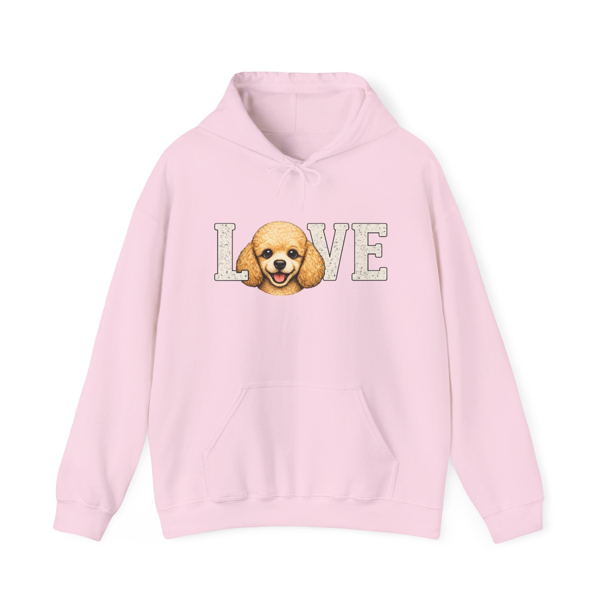 Poodle Love Hoodie – Cute Poodle Face "LOVE" Sweatshirt