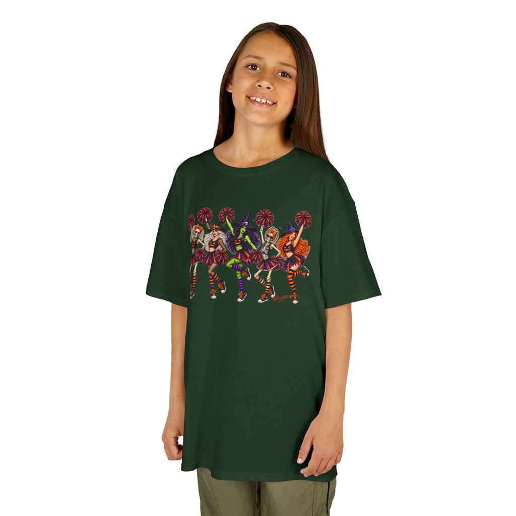 Kids Cheerleader Squad T‑Shirt — Colorful  Dancers Graphic Tee