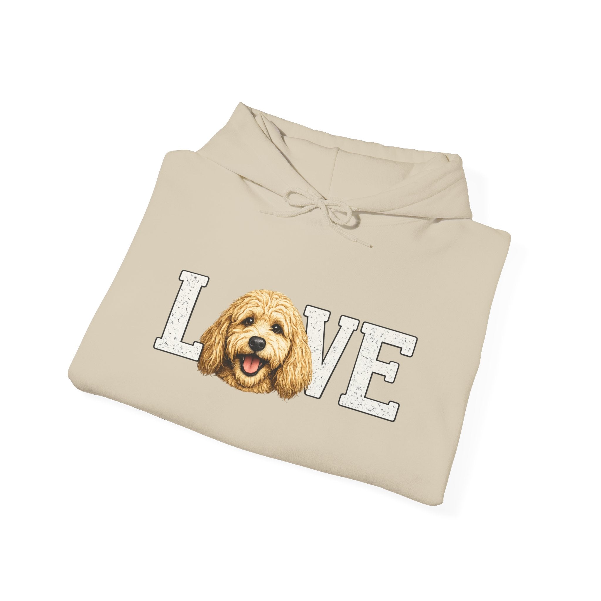 Goldendoodle Dog Love Hoodie – Cute Goldendoodle 'LOVE' Graphic Sweatshirt