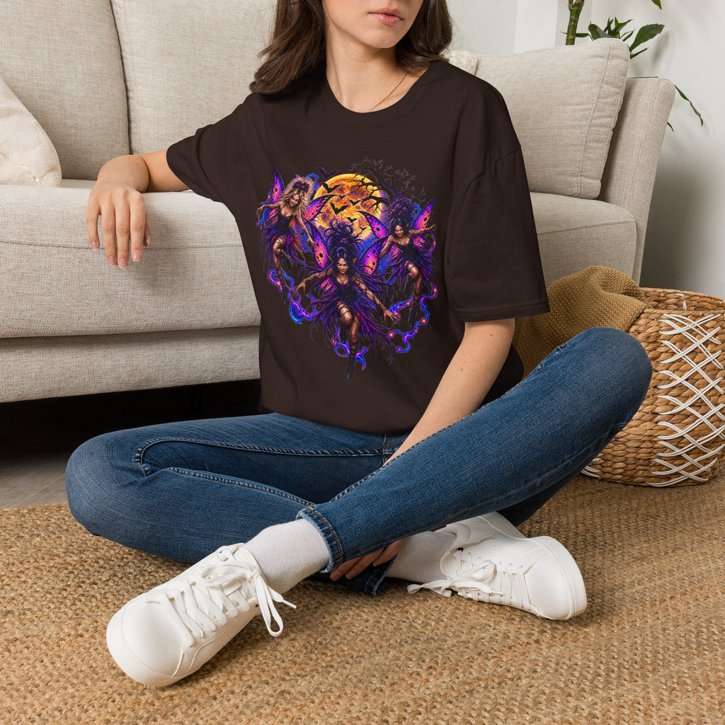 Fairy Moon Tee — Mystical Butterfly Faeries Graphic T-Shirt
