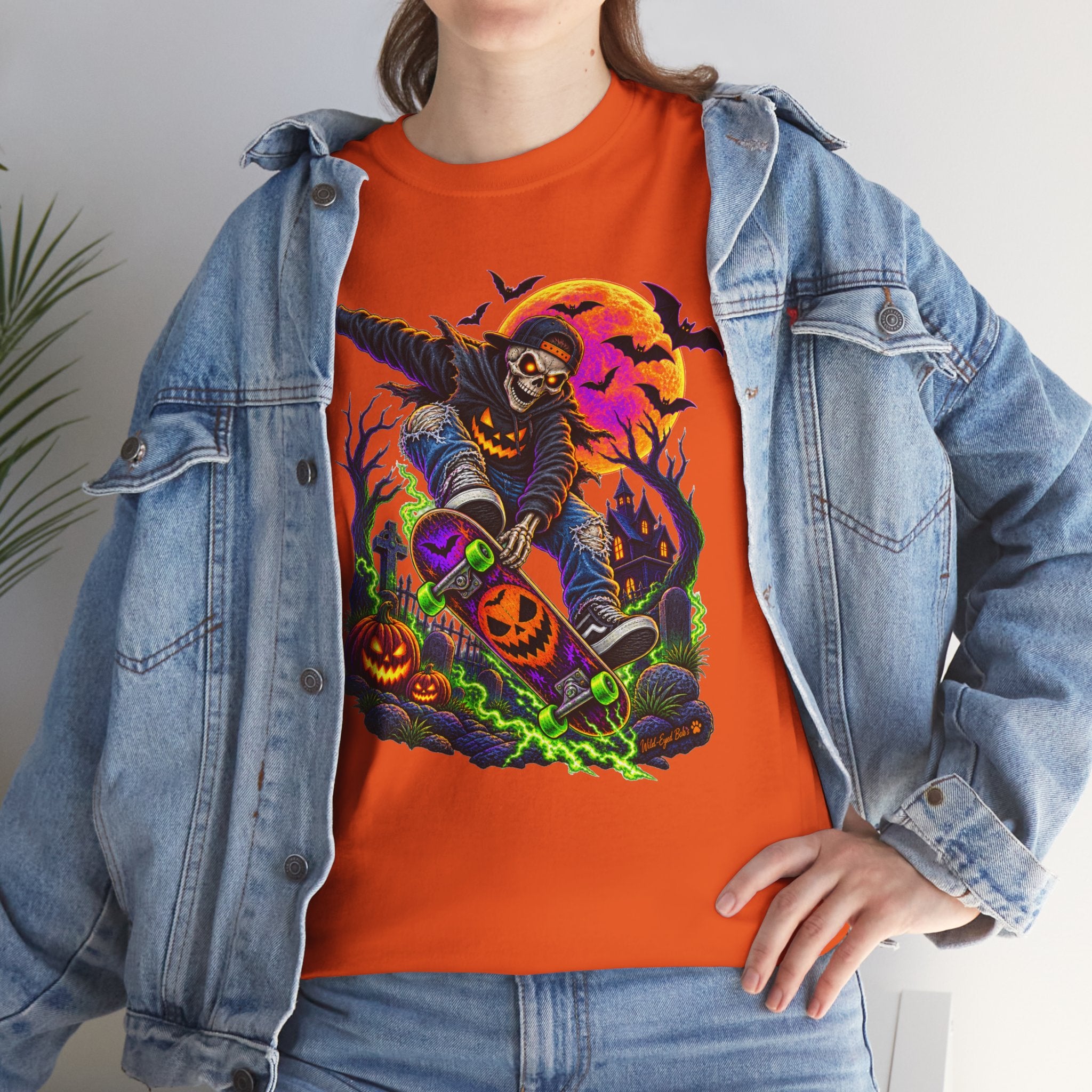 Halloween Scarecrow T-Shirt — Spooky Pumpkin Patch Graphic Tee
