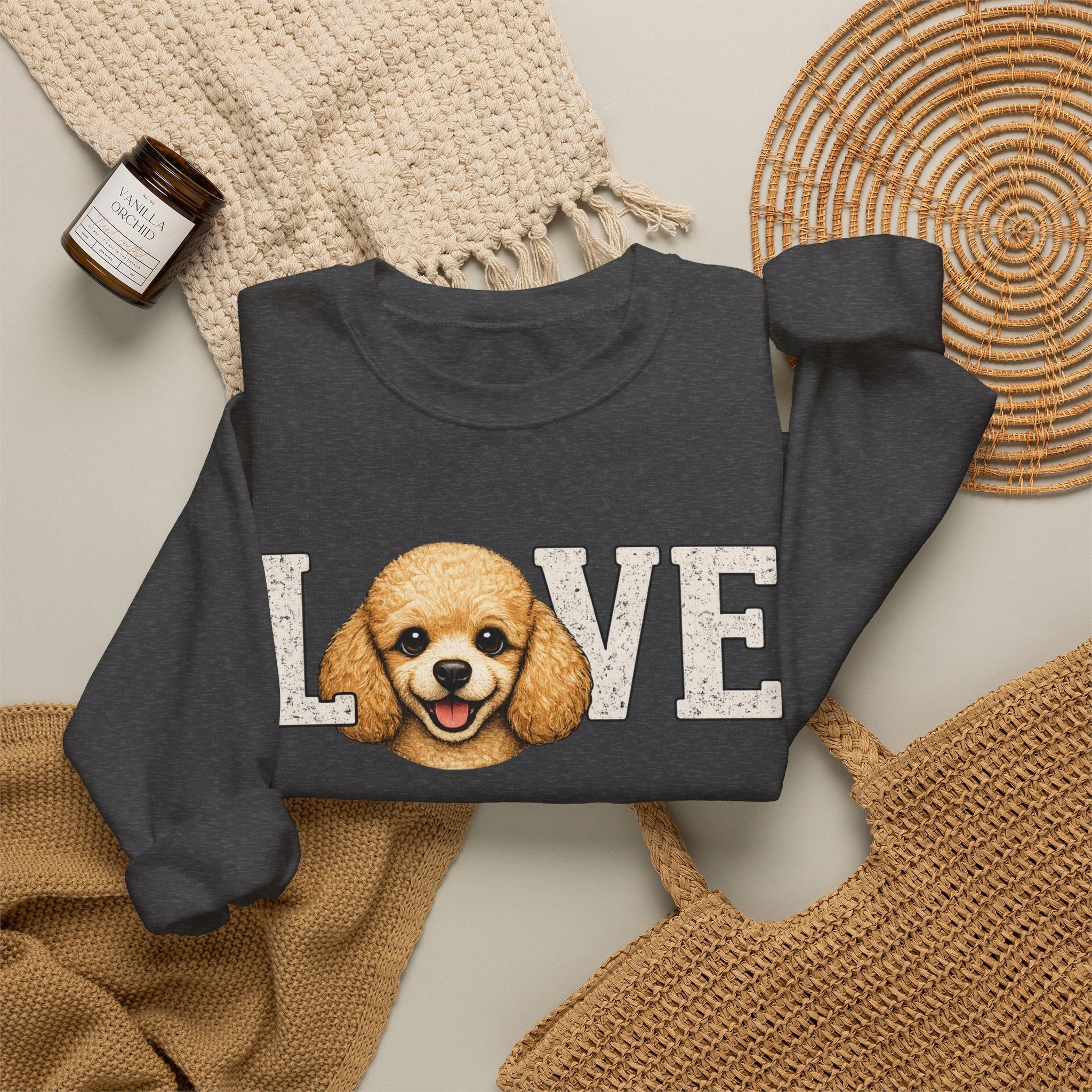 Poodle LOVE - Crewneck Sweatshirt