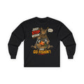 Fishing Cat Long Sleeve Tee - "Just Stop Wishin' and Go Fishin'"