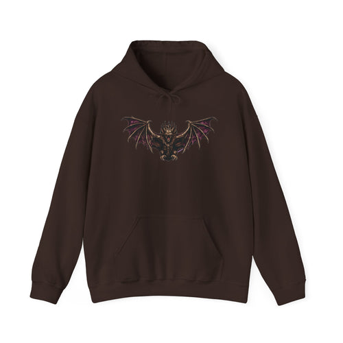 Bat Demon Hoodie — Gothic Winged Creature Graphic Sweatshirt