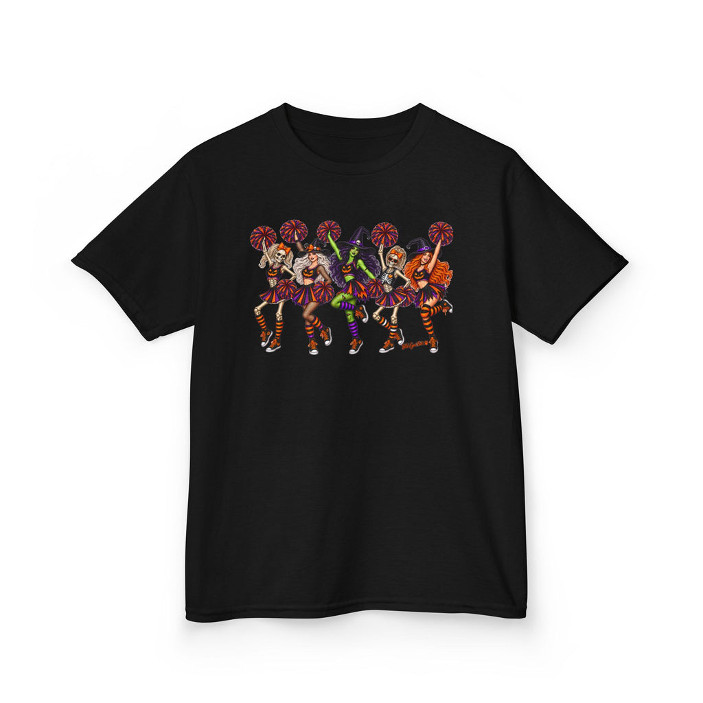 Kids Cheerleader Squad T‑Shirt — Colorful  Dancers Graphic Tee