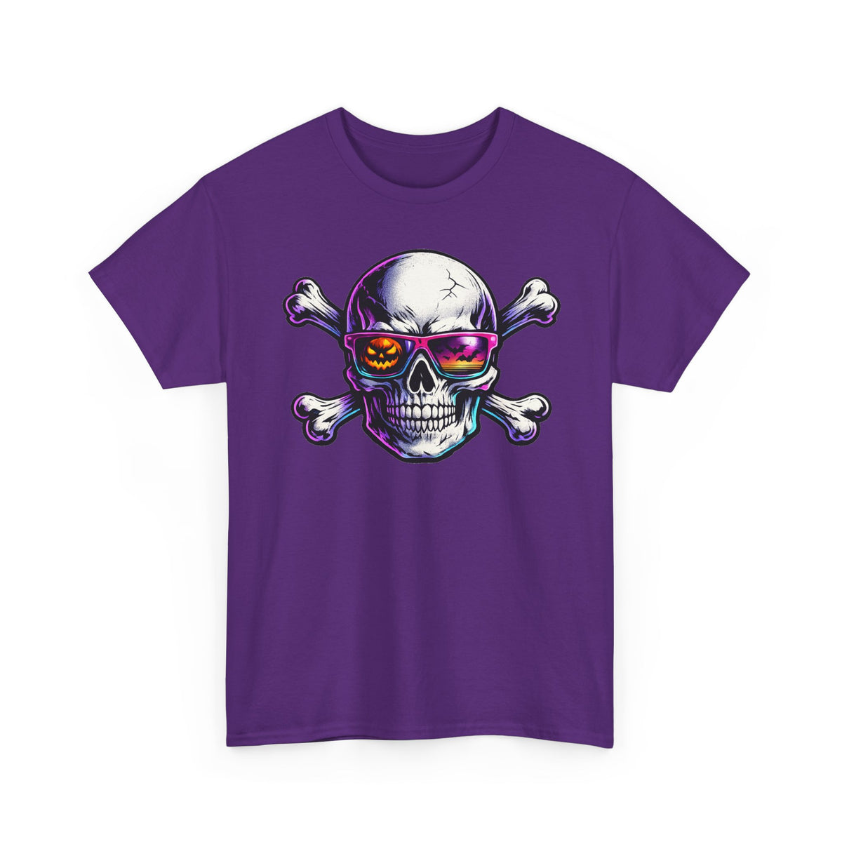 Neon Skull & Crossbones Graphic Tee