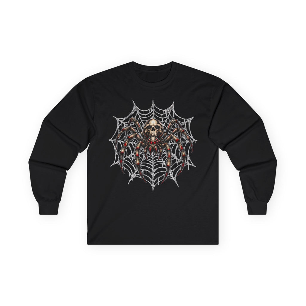 Spider Skull Web Long Sleeve Tee