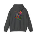 Halloween Skeleton skateboarder Hoodie — Pumpkin Patch Horror Graphic Sweatshirt