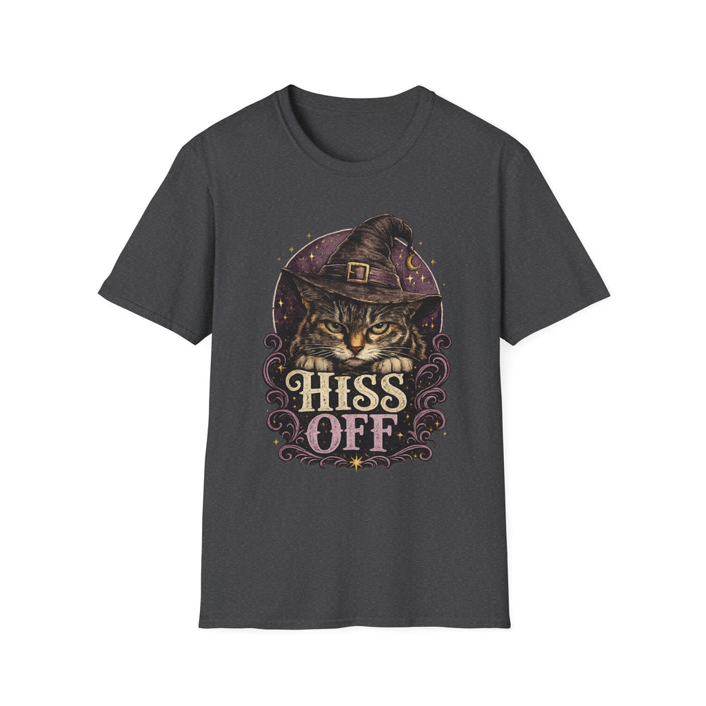 Hiss Off Witch Cat T-Shirt — Halloween Witchy Cat Tee