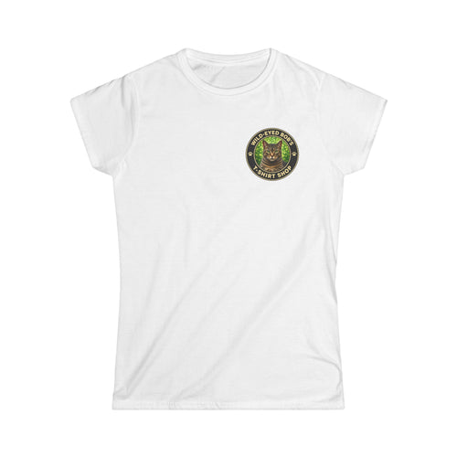 "Wild-Eyed Bob's T-Shirt Shop" Cat Logo Tee