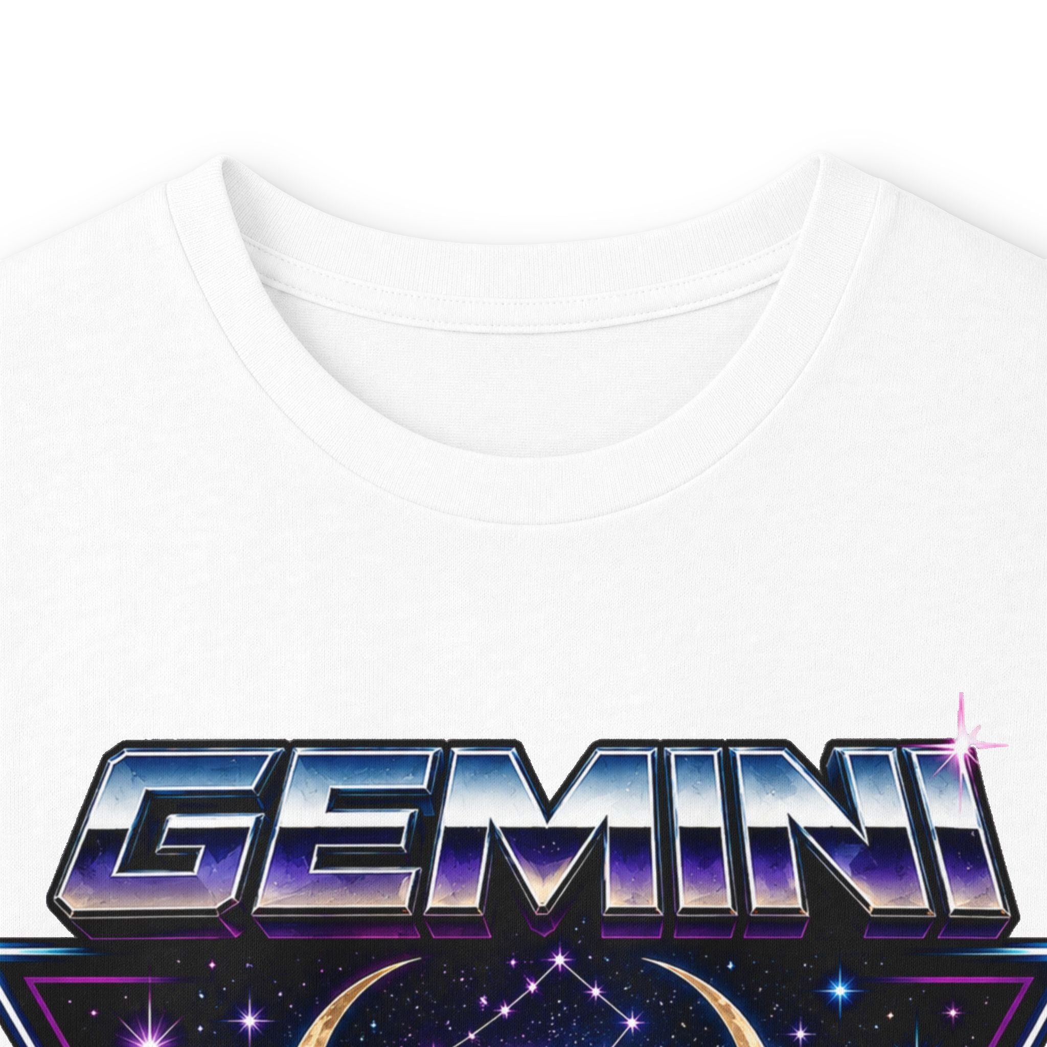 Gemini Zodiac Long Sleeve Tee — Retro Twin Goddesses Astrology Shirt