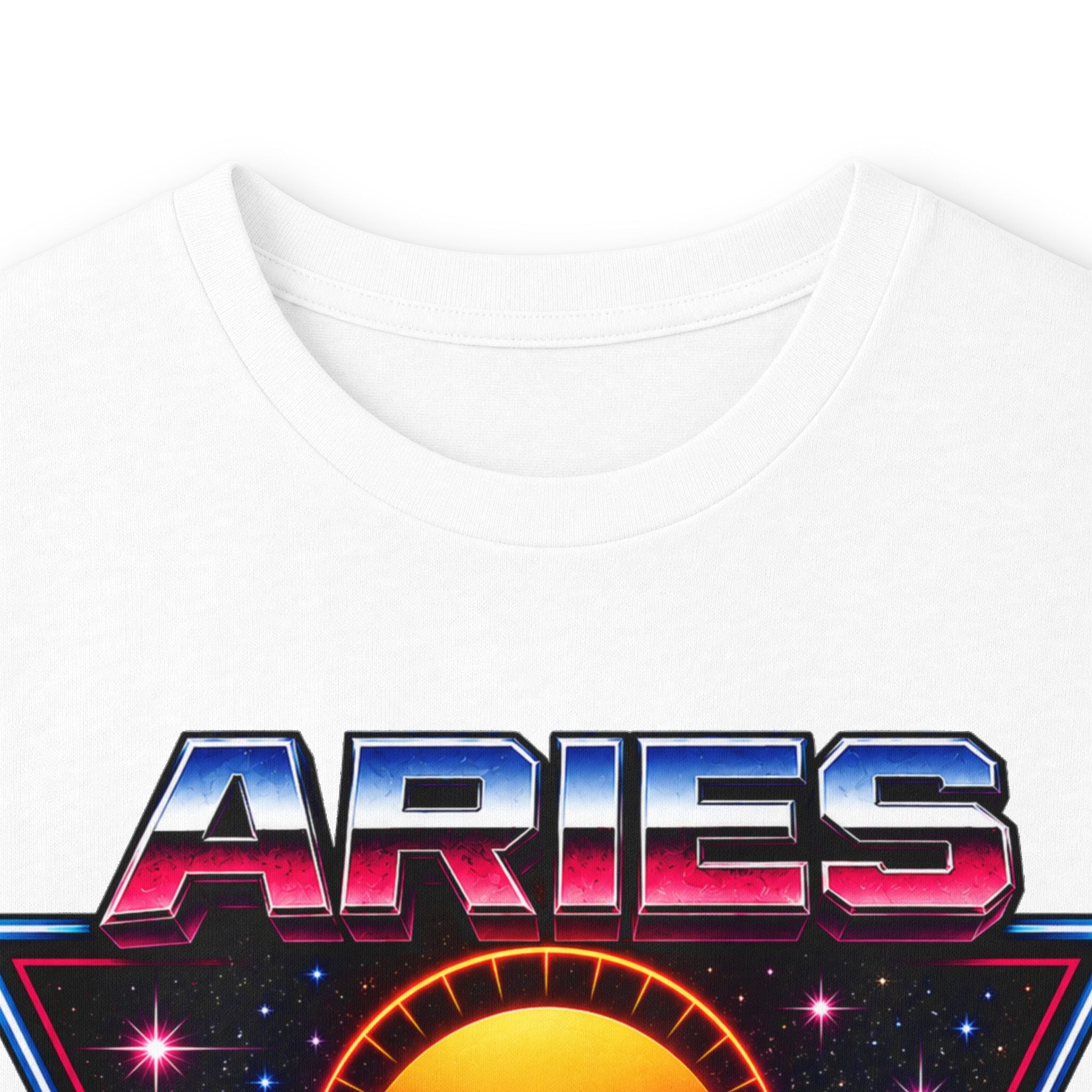 Aries 80s style Zodiac Retro Ram Long Sleeve Tee