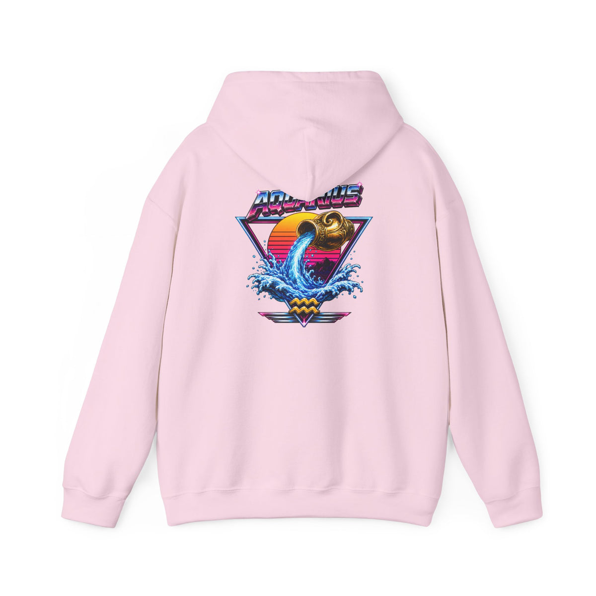 Retro Sunset Aquarius Hoodie —  Graphic Sweatshirt